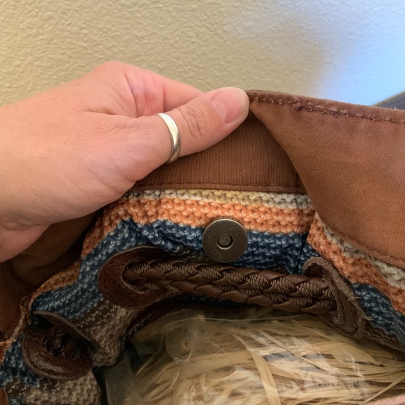 LIKE NEW! The Sak Patchwork Brown Leather Hobo Bag - Picture 9 of 13